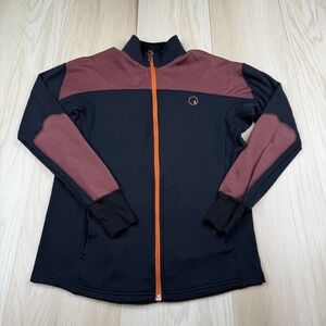 TREWGEAR Mens Gray 280 Interlock Nuyarn Pure Merino Wool Full Zip Sweater Size S